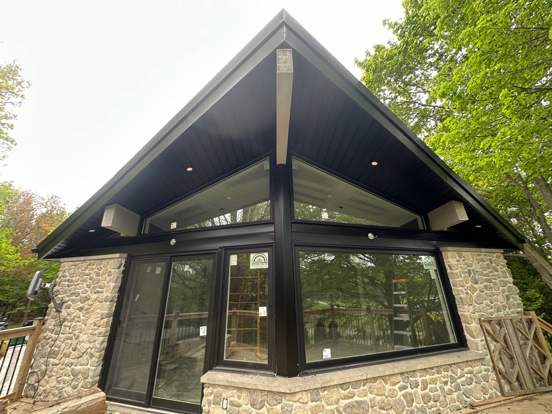 Home exterior with soffit and fascia